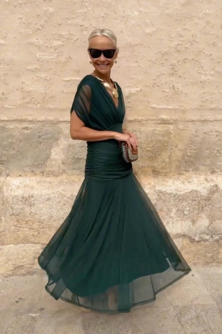 Laura — Vestido Maxi Elegante Fluido