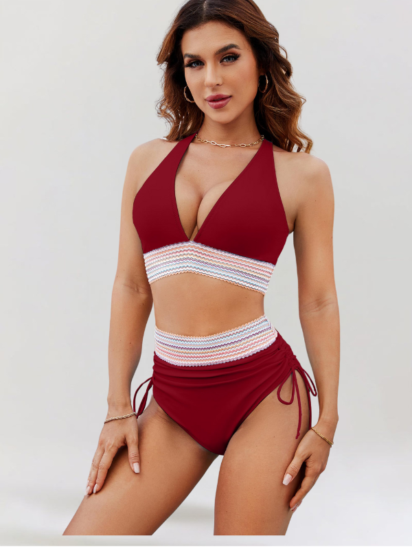 Vitória – Conjunto de bikini de cintura alta con control de abdomen