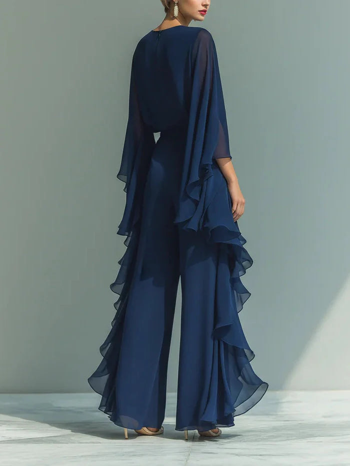 Aurora | Elegante conjunto de gasa con volantes