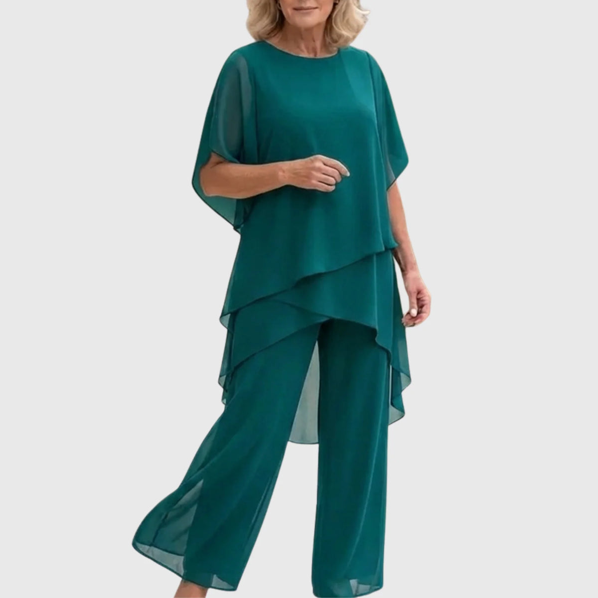 Chiara | Conjunto de dos piezas de pantalón palazzo fluido