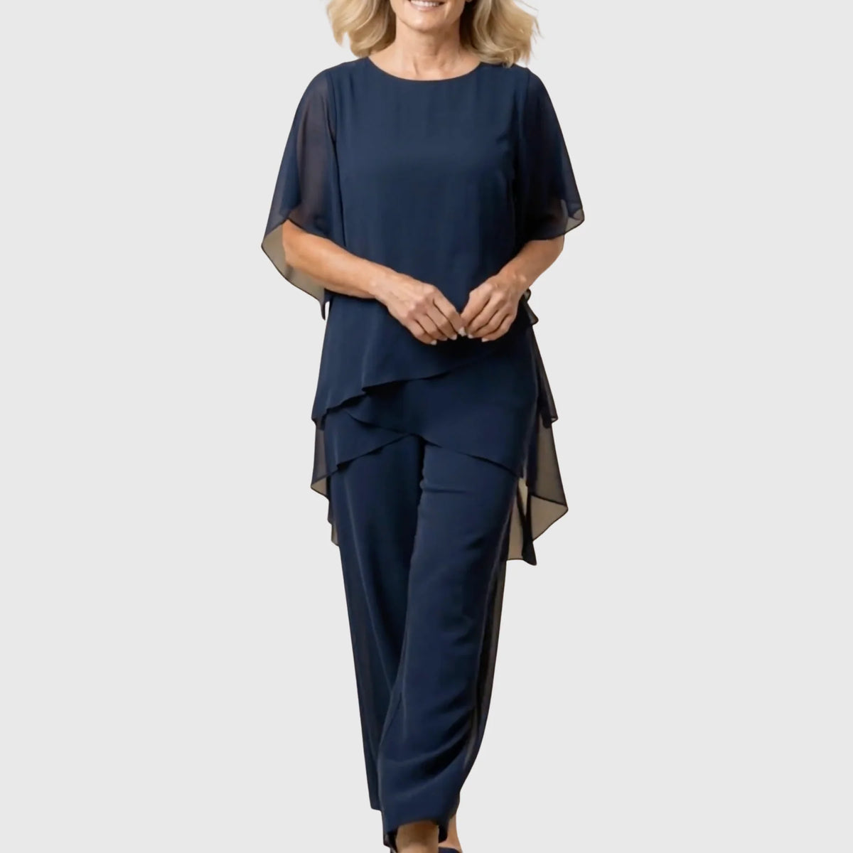 Chiara | Conjunto de dos piezas de pantalón palazzo fluido
