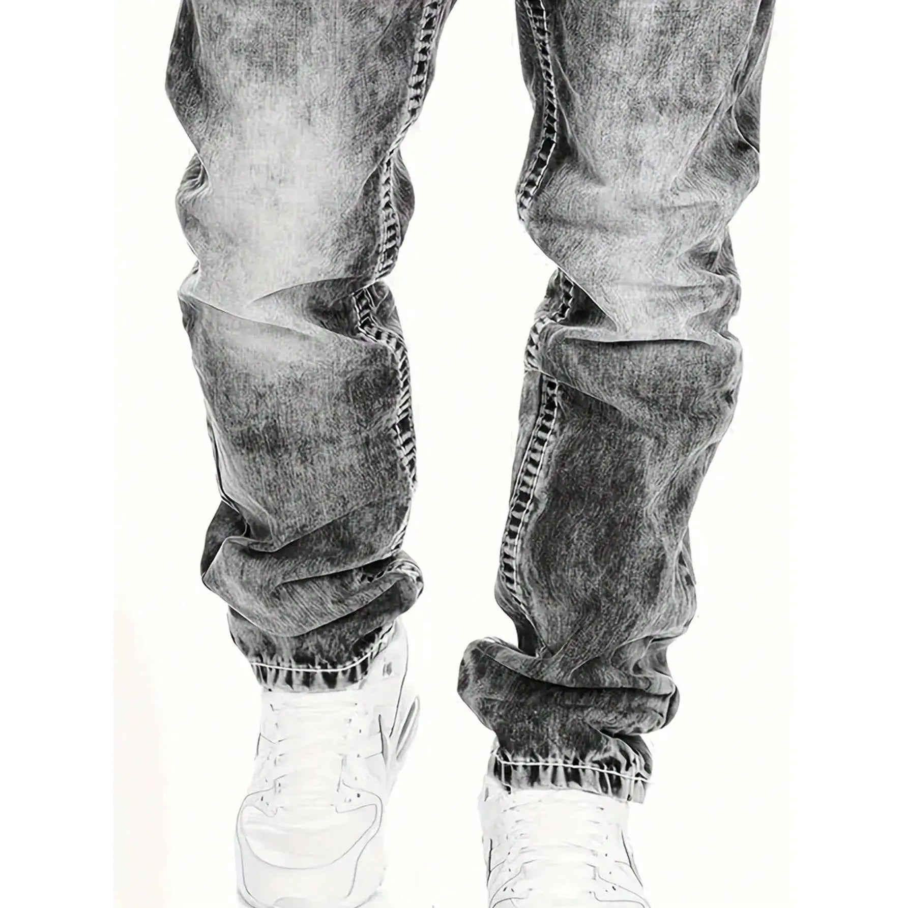 Vaqueros elásticos creativos para hombre, de estilo minimalista, ideales para el verano, estilo emo