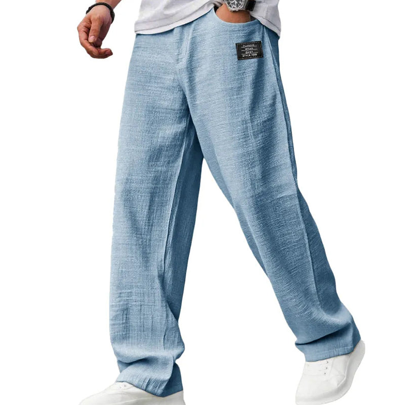 🌞Despertar primaveral: ¡50 % de descuento!☁️Imprescindible para el verano: pantalones de algodón y lino transpirables para hombre: máxima comodidad y estilo