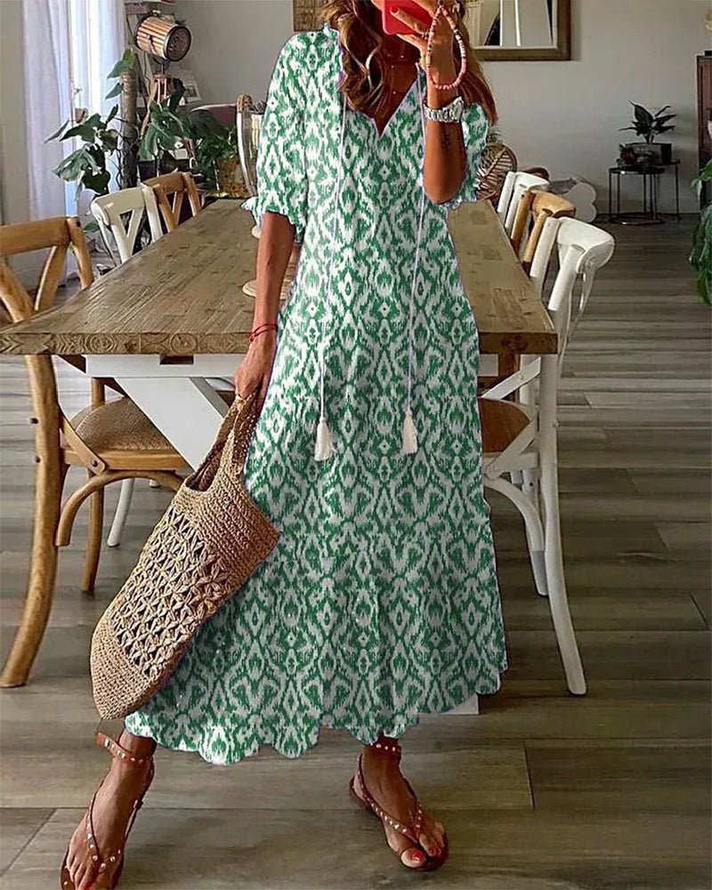 Luna | Vestido boho sin esfuerzo con ajuste favorecedor
