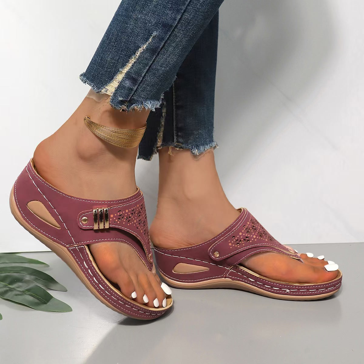 Andrea | Sandalias con cuña confort y sujeción