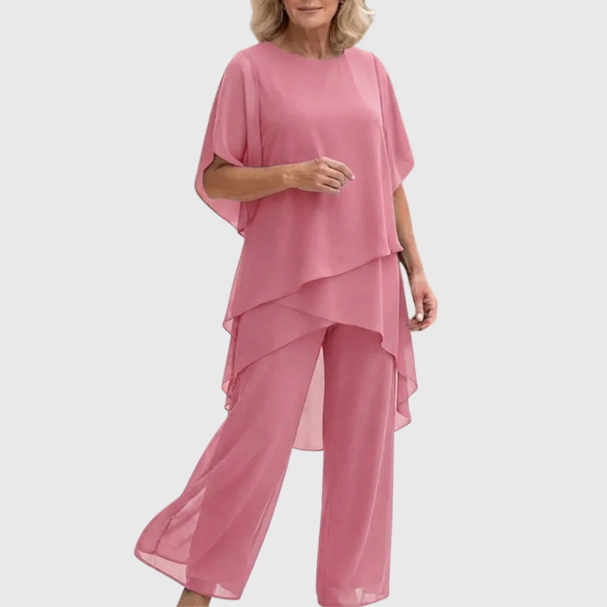 Chiara | Conjunto de dos piezas de pantalón palazzo fluido