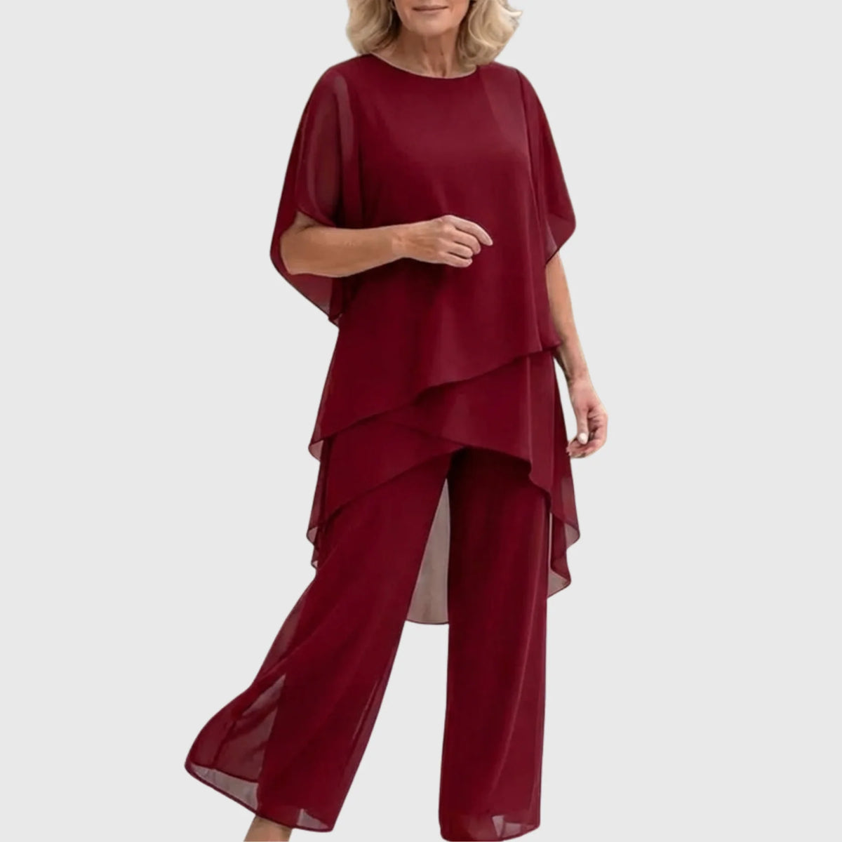 Chiara | Conjunto de dos piezas de pantalón palazzo fluido