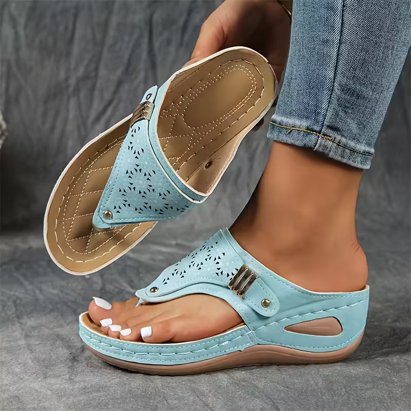 Andrea | Sandalias con cuña confort y sujeción