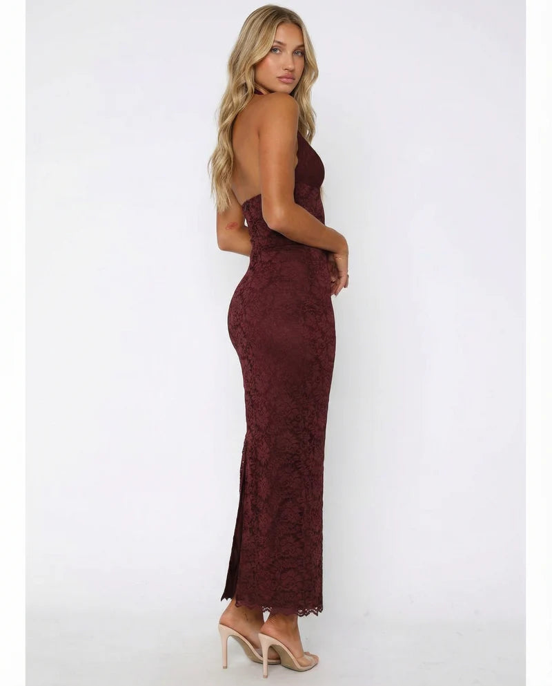 NOVELYA | Vestido largo Lace Me