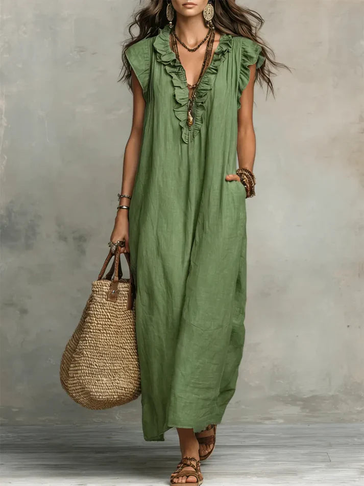 Esperanza | Vestido Largo Bohemio Fluido