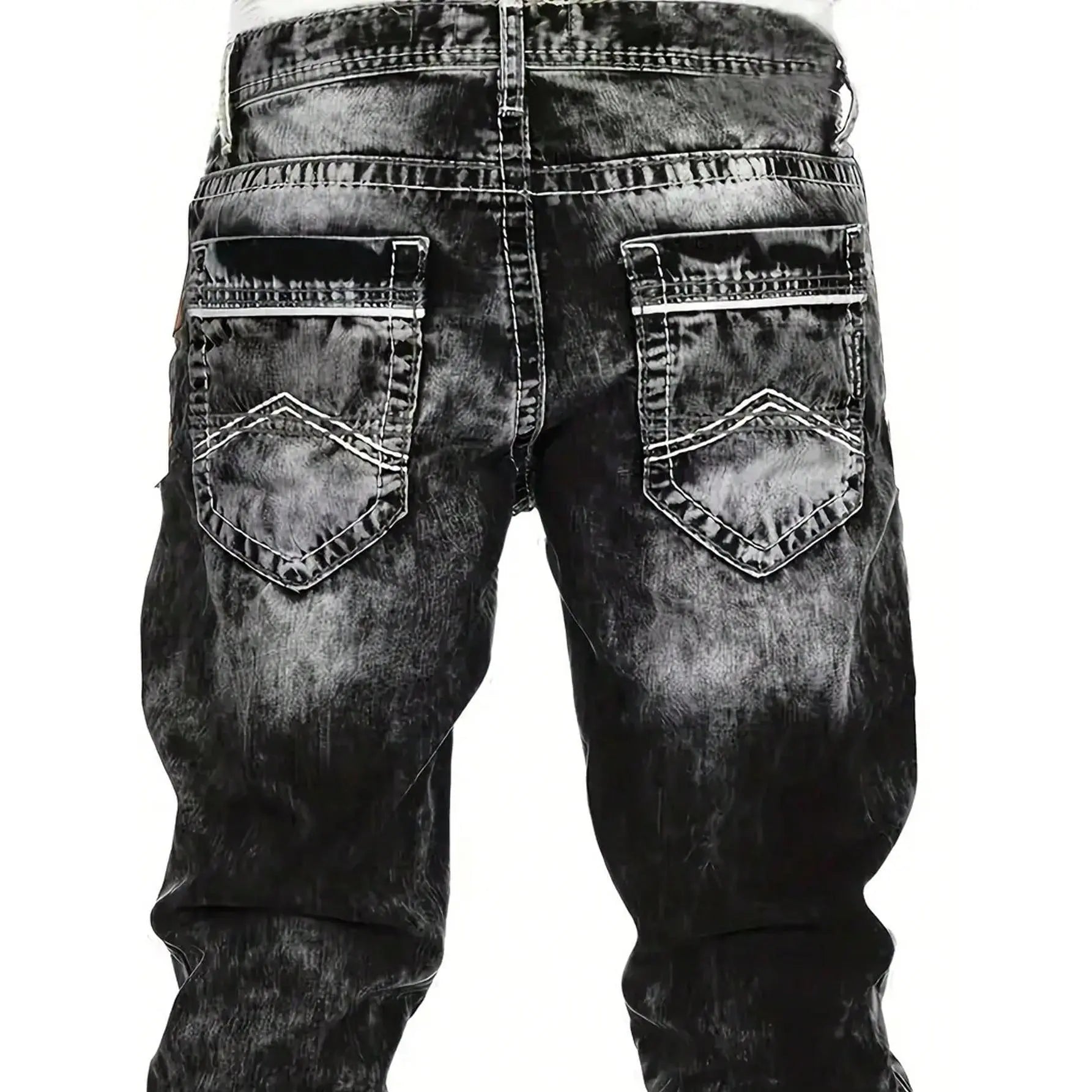 Vaqueros elásticos creativos para hombre, de estilo minimalista, ideales para el verano, estilo emo