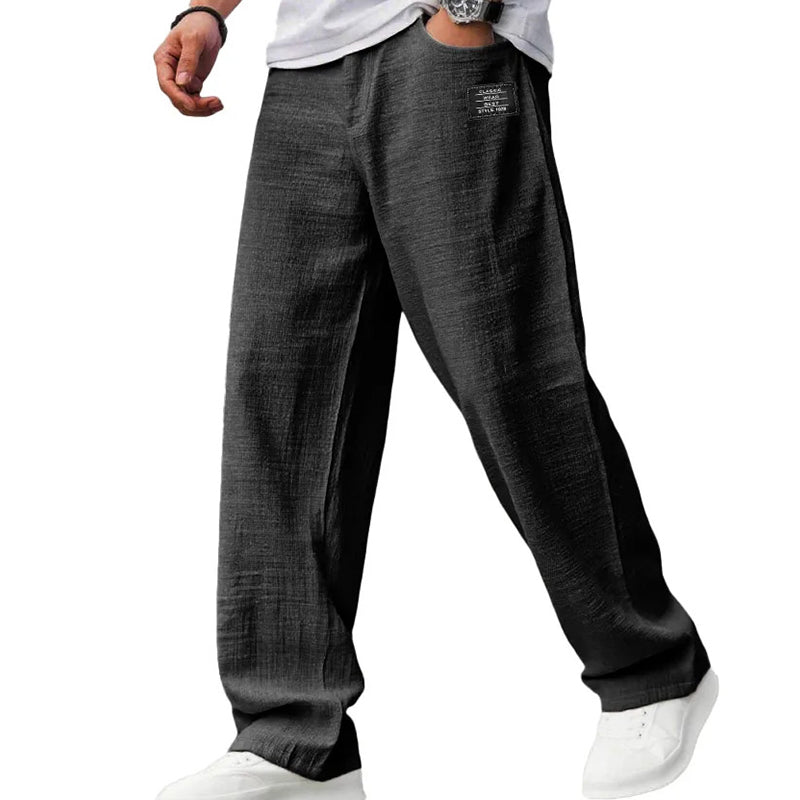 🌞Despertar primaveral: ¡50 % de descuento!☁️Imprescindible para el verano: pantalones de algodón y lino transpirables para hombre: máxima comodidad y estilo