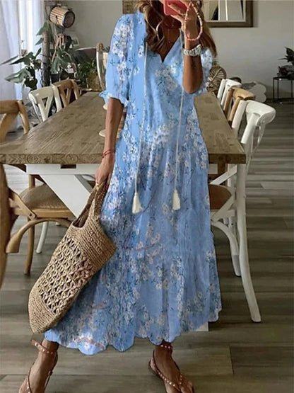 Luna | Vestido boho sin esfuerzo con ajuste favorecedor